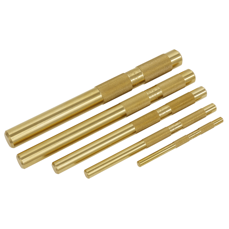 Sealey AKB05 Brass Punch Set 5pc