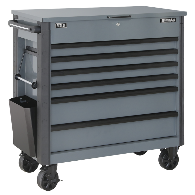 Sealey AP366G Tool Trolley 6 Drawer with Ball Bearing Slides - Grey