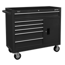 Sealey AP4106B Rollcab 6 Drawer with Ball Bearing Slides - Black