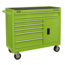 Sealey AP4106HV Rollcab 6 Drawer with Ball Bearing Slides - Green