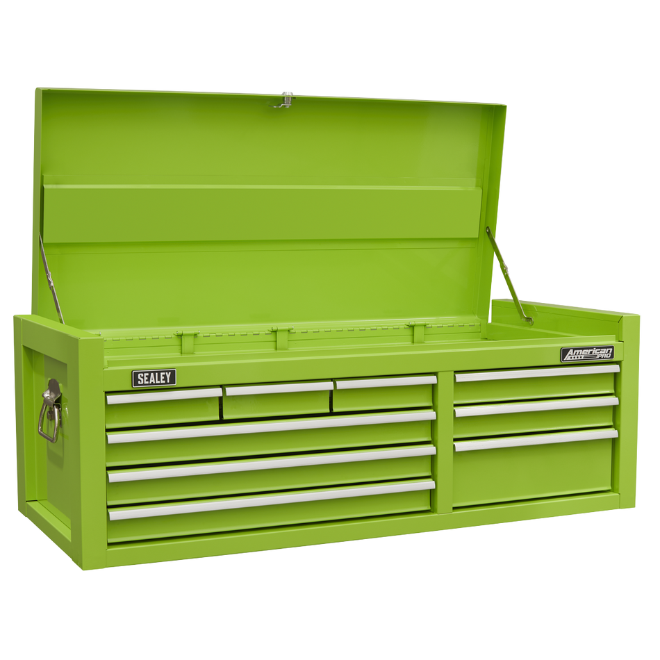 Sealey AP4109HV Topchest 9 Drawer with Ball Bearing Slides - Green
