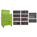 Sealey AP41STACKHVCOMBO American PRO® Tool Chest Combination with 117pc Tool Kit - Green