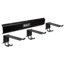 Sealey APHKIT10 Wall Mounting Storage Rail with 3 Dual Hooks