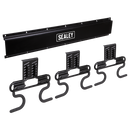Sealey APHKIT4 Wall Mounting Storage Rail with 6 Hooks