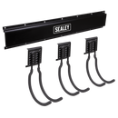 Sealey APHKIT8 Wall Mounting Storage Rail with 3 Large Hooks