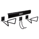 Sealey APHKIT9 Wall Mounting Storage Rail with 3 Large Hooks