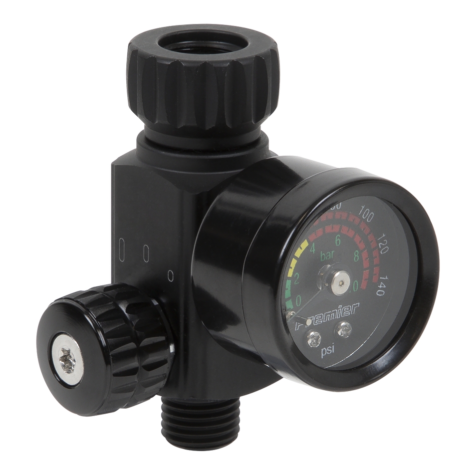 Sealey AR02 On-Gun Air Pressure Regulator/Gauge with Glass Lens