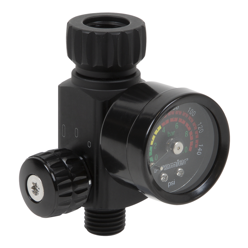 Sealey AR02 On-Gun Air Pressure Regulator/Gauge with Glass Lens