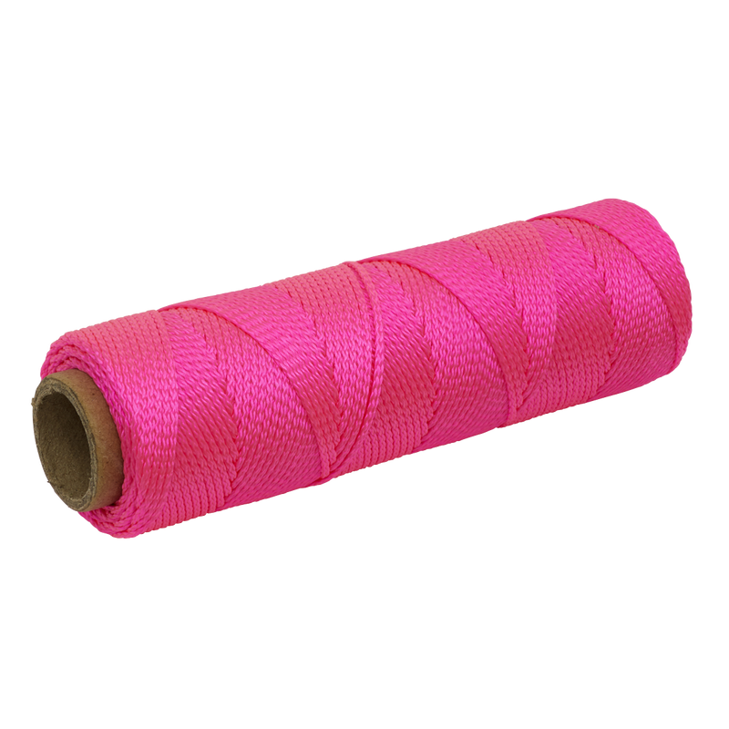 Sealey BLP1 Braided Pink Nylon Brick Line - 76m