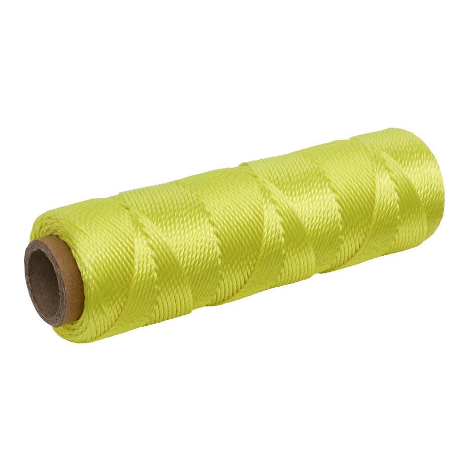 Sealey BLY1 Braided Yellow Nylon Brick Line - 76m