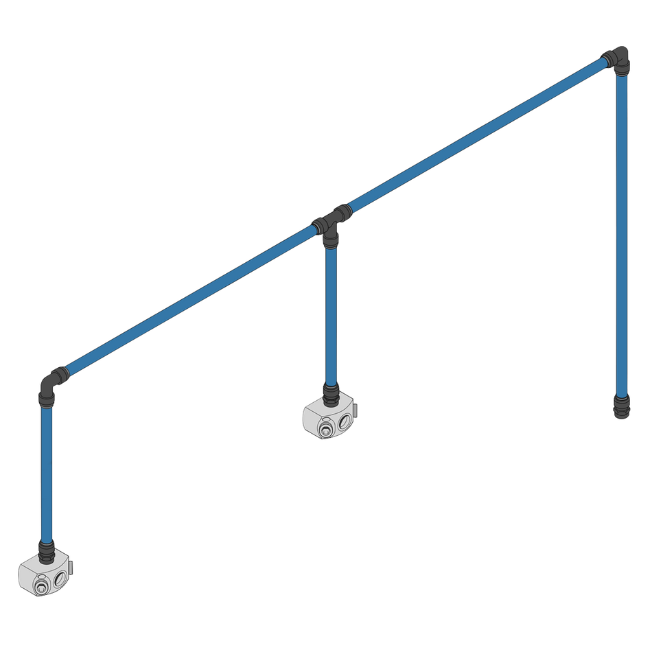 Sealey CASKIT228 Speedfit® 12m 2-Drop Air Supply System Kit 28mm