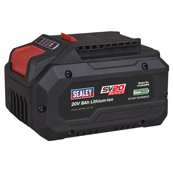 Sealey CP20VBP8 SV20 Series Power Tool Battery 20V 8Ah