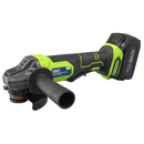 Sealey CP401LIHV 18V 3Ah 115mm Cordless Angle Grinder - Green