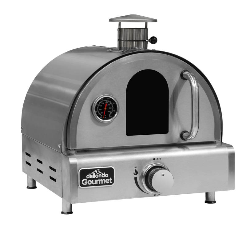 Dellonda DG104 Dellonda Outdoor Tabletop Gas Powered Pizza Oven with Temperature Display - DG104