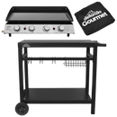 Dellonda DG251 4 Burner Portable Gas Plancha, Cover & Trolley