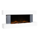 Baridi DH112 Wall Mounting Electric Fireplace with LED Flame Effect 52" - Grey