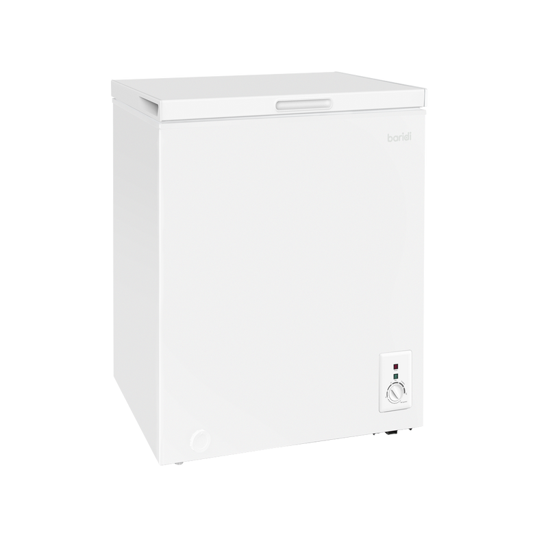Baridi DH116  Freestanding Chest Freezer, 99L Capacity, Garages and Outbuilding Safe, -12 to -24 degreeC Adjustable Thermostat with Refrigeration Mode, White