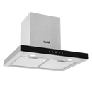 Baridi DH130  60cm T-Shape Chimney Cooker Hood with Carbon Filters, Stainless Steel