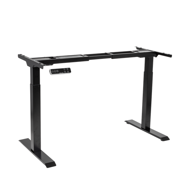 Dellonda DH16 Dellonda Black Electric Adjustable Desk Frame, Digital Controls 100kg Heavy Duty