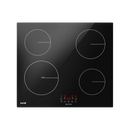 Baridi DH176  60cm Built-In Induction Hob with 4 Cooking Zones, Black Glass, 6800W with 9 Power Settings, Touch Controls & Timer, Hardwired
