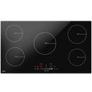 Baridi DH180  90cm Built-In Induction Hob with 5 Cooking Zones, 9300W, Boost Function, 9 Power Levels, Slider Touch Control, Hardwired
