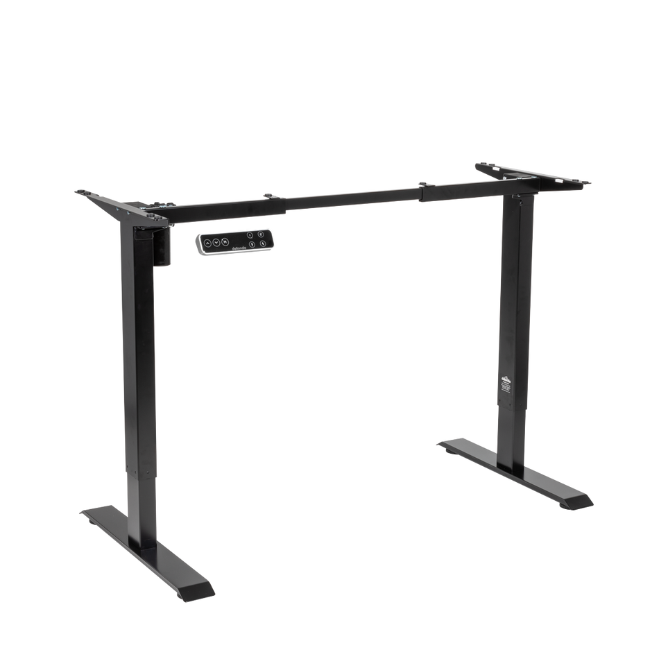 Dellonda DH18 Dellonda Electric Adjustable Desk Frame, Digital Controls, 70kg Capacity, Black