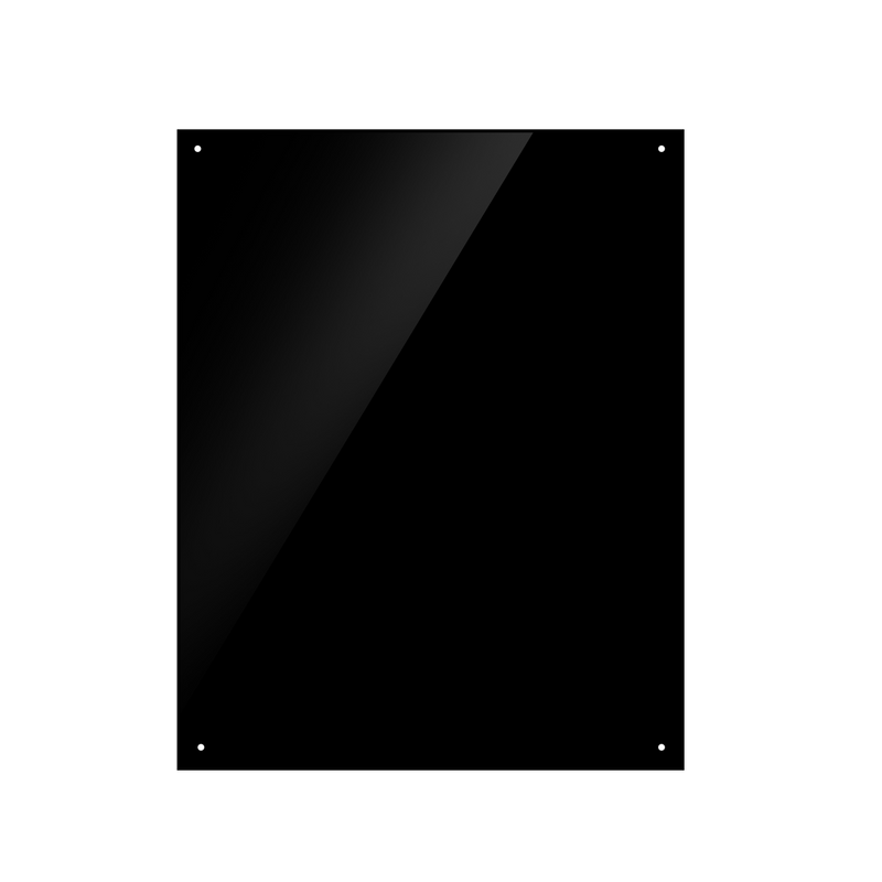 Baridi DH194  60cm Splashback for Cooker Hoods, Extractor Fans, Black Glass