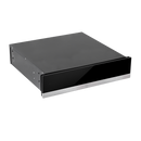 Baridi DH202  60cm Built-In Warming Drawer, Push-to-Open, Anti-Slip Mat, Black/Stainless Steel