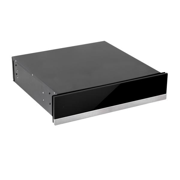 Baridi DH202  60cm Built-In Warming Drawer, Push-to-Open, Anti-Slip Mat, Black/Stainless Steel