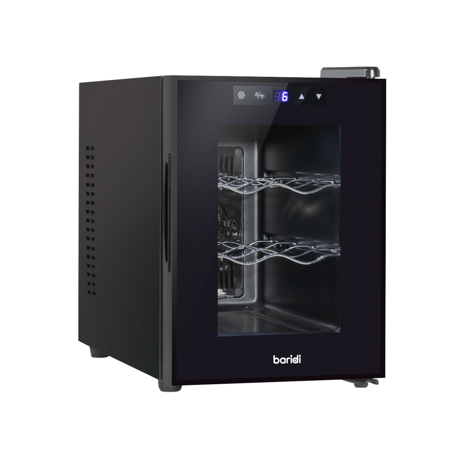 Baridi DH217  6 Bottle Wine Cooler, Thermoelectric, 5-18 degreeC, Touch Control
