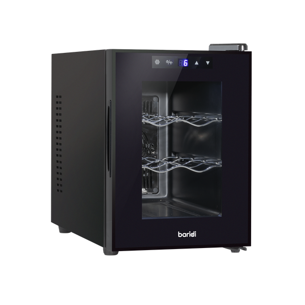 Baridi DH217  6 Bottle Wine Cooler, Thermoelectric, 5-18 degreeC, Touch Control