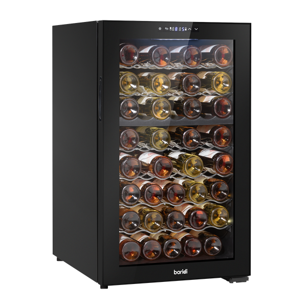 Baridi DH236  52 Bottle Dual Zone Wine Cooler, Fridge, Touch Screen Controls, LED - Black