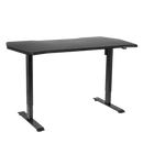 Dellonda DH243 Single Motor Ultra-Quiet Adjustable-Height Electric Sit/Stand Desk - Carbon Fibre Effect Desktop