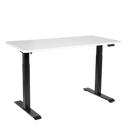 Dellonda DH32 White Electric Height Adjustable Standing Desk, 1400 x 700mm Dual Motor 100kg