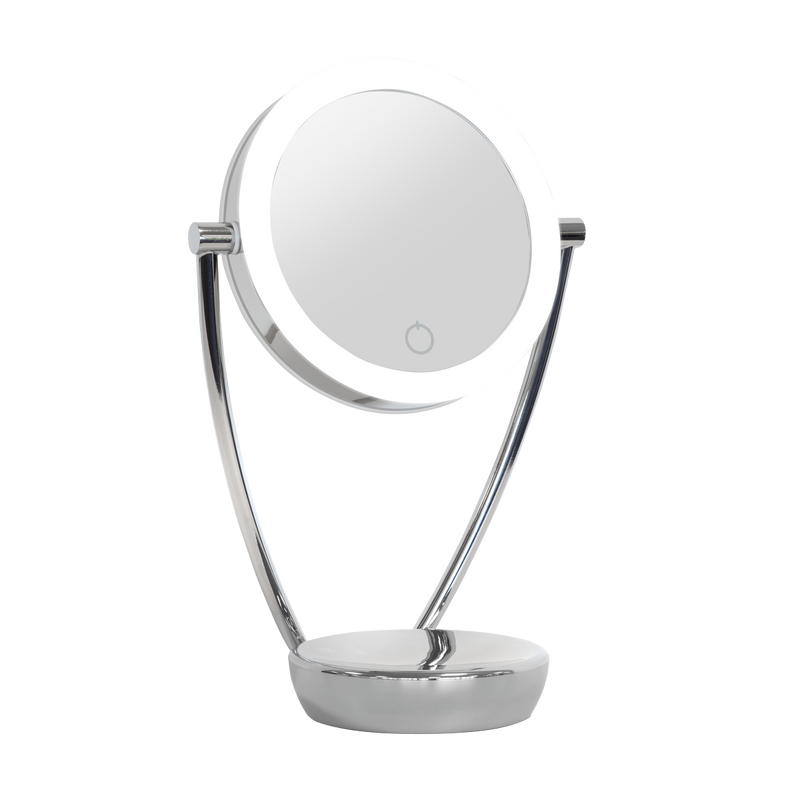 Dellonda DH3 Freestanding Double-Sided LED Vanity Mirror 7.5"