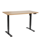 Dellonda DH41 Oak Electric Adjustable-Height Standing Desk with Memory, Quiet & Fast 1400 x 700mm