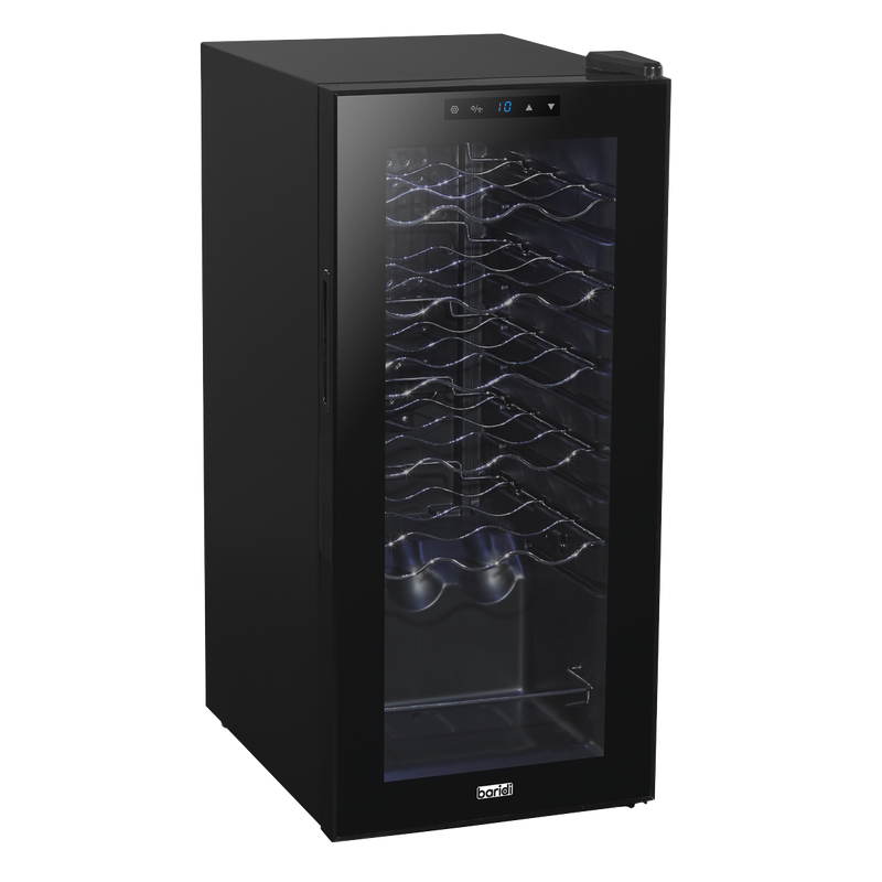 Baridi DH6  18 Bottle Wine Fridge with Digital Touchscreen Controls & LED Light, Black