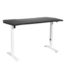 Dellonda DH70 Single Motor Ultra-Quiet Adjustable-Height Electric Sit/Stand Desk - Carbon Fibre Effect Desktop