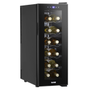 Baridi DH73  12 Bottle Wine Cooler with Digital Touchscreen Controls & LED Light, Black
