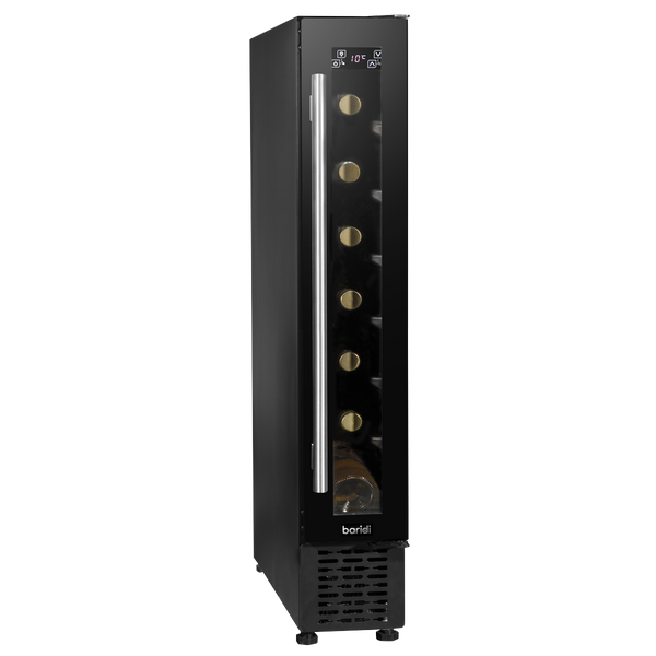 Baridi DH76  7 Bottle 15cm Slim Wine Cooler with Digital Touchscreen Controls, Black