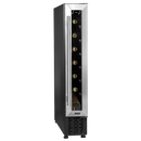 Baridi DH77  7 Bottle 15cm Slim Wine Cooler with Digital Touchscreen Controls, Stainless Steel