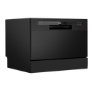 Baridi DH85  Compact Tabletop Dishwasher 6 Place Settings, 6 Programmes, Low Noise, 6.5L Cycle, Start Delay - Black
