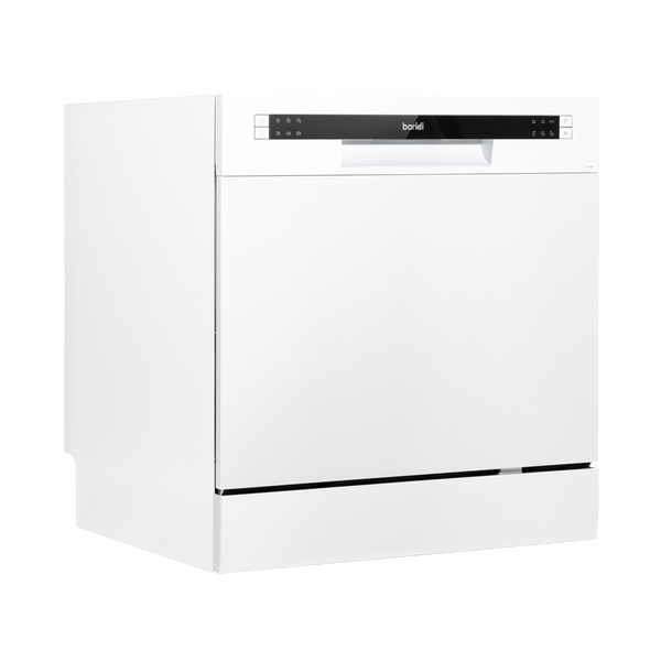 Baridi DH86  Compact Tabletop Dishwasher 8 Place Settings, 6 Programmes, Low Noise, 8L Cycle, Start Delay - White