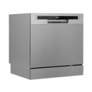 Baridi DH87  Compact Tabletop Dishwasher 8 Place Settings, 6 Programmes, Low Noise, 8L Cycle, Start Delay - Silver