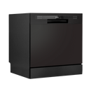 Baridi DH88  Compact Tabletop Dishwasher 8 Place Settings, 6 Programmes, Low Noise, 8L Cycle, Start Delay - Black