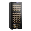 Baridi DH93  55 Bottle Dual Zone Wine Cooler, Fridge with Digital Touchscreen Controls, Wooden Shelves & LED Light, Black