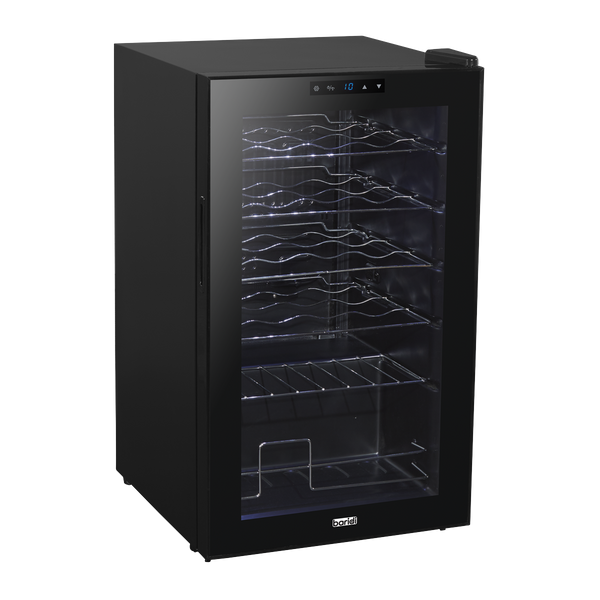 Baridi DH9  24 Bottle Wine Fridge with Digital Touchscreen Controls & LED Light, Black