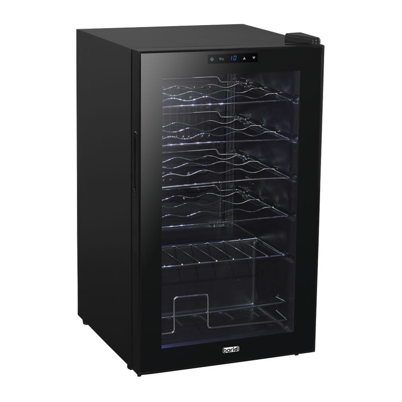 Baridi DH9  24 Bottle Wine Fridge with Digital Touchscreen Controls & LED Light, Black