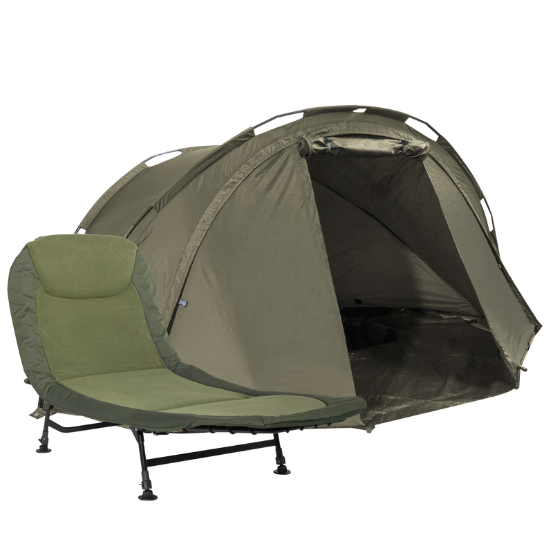 Dellonda DL141 One-Person Bivvy Tent & Bedchair Set
