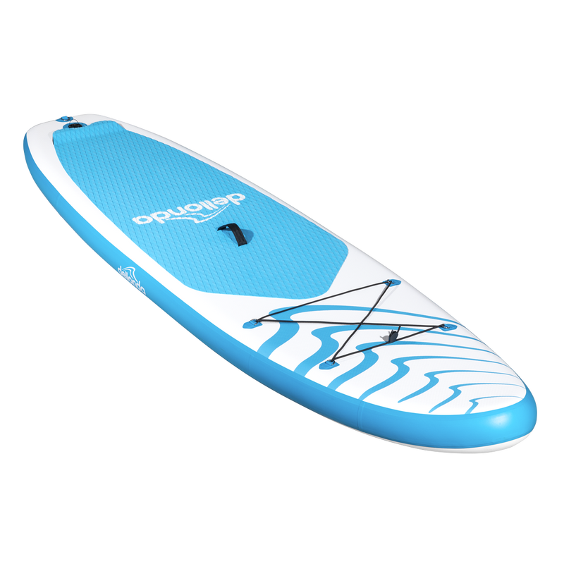 Dellonda DL152 Inflatable Stand-Up Paddle Board 10'6" - Light Blue/White